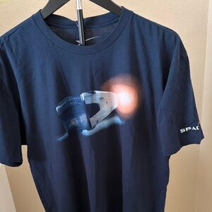 Spacex Navy Blue Graphic T-Shirt